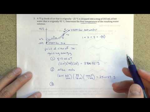 Finding Final Temperature When Ice is Added to Water