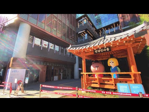 Seoul Insa-dong, Morning Street Scenic Area | Korean Landscape [4K Walking Video / iPhone 11]