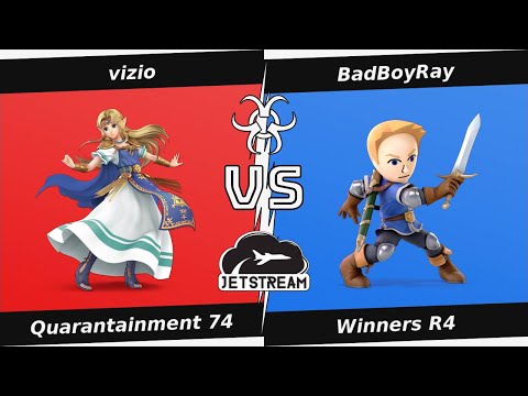 Quarantainment 74 Winners R4 - vizio (Zelda) Vs BadBoyRay (Mii Swordfighter) - SSBU