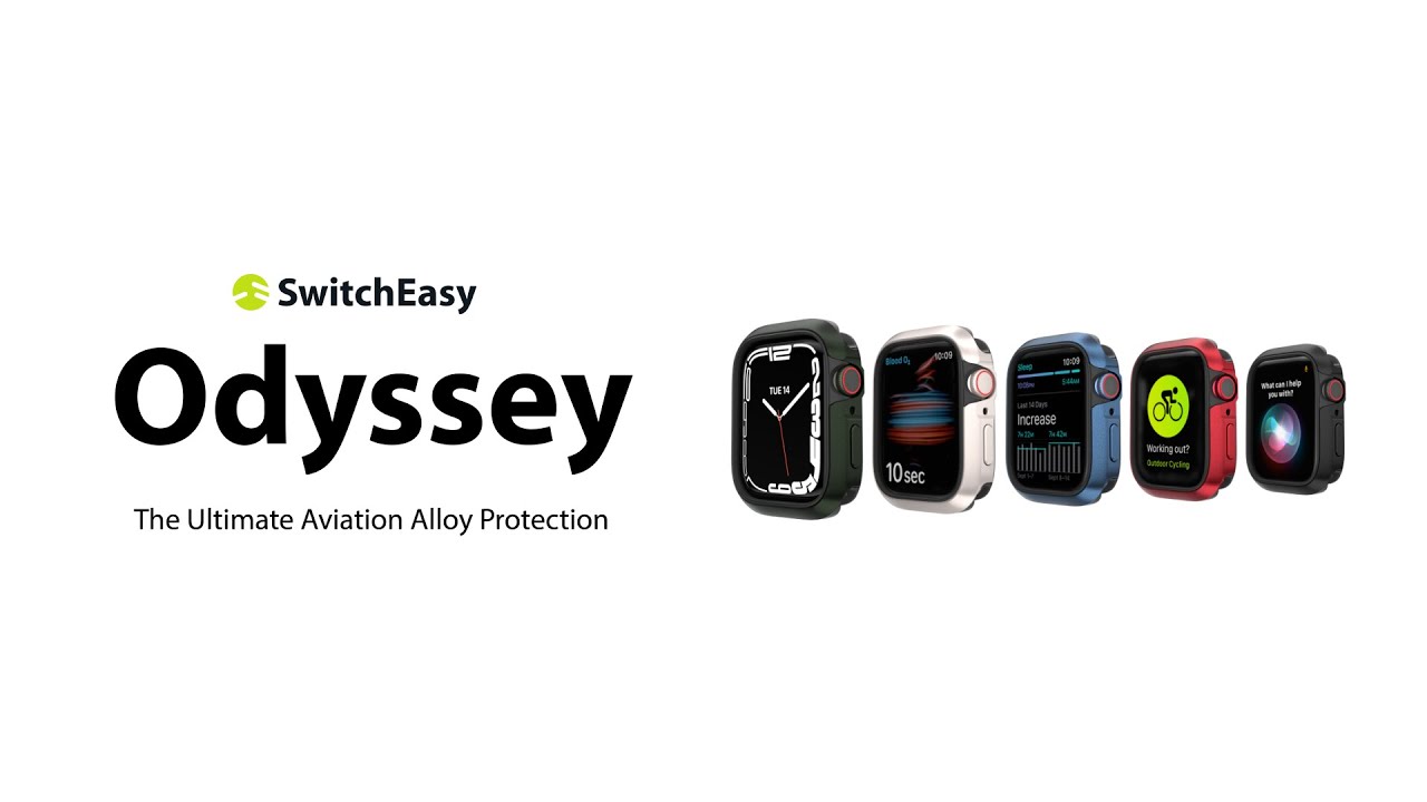 Кейс For Apple Watch 44/45 mm SwitchEasy Odyssey For 2022-2018 (Starlight White) video preview