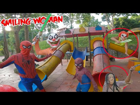 5 SPIDERMAN Vs SMILING WOMAN REAL LIFE ESCAPE 191.0 (Horror Parkour Pov Short) | Mystery POV
