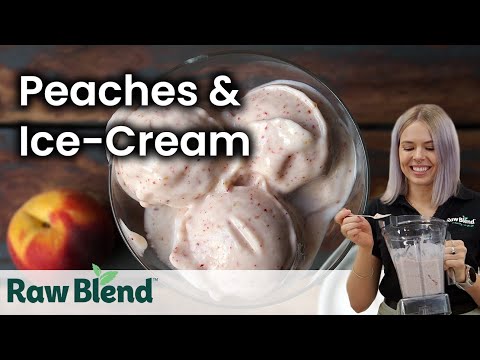 How to make a Peaches & Ice-Cream in a Vitamix Blender! | Recipe Video
