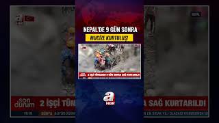 2 İşçi Tünelden 9 Gün Sonra Sağ Kurtarıldı! | A Haber #shorts