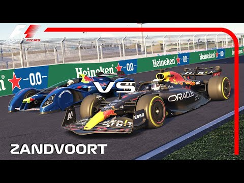 F1 2022 Red Bull RB18 Max Verstappen vs Red Bull X2010 Concept Gran Turismo at Zandvoort GP