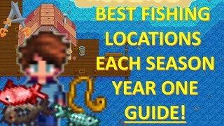 BEST Fishing Locations GUIDE For each SEASON in Stardew Valley!