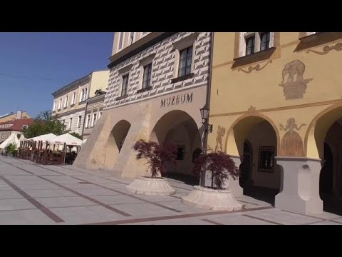 Rynek w Tarnowie.  The Market Square in Tarnów.