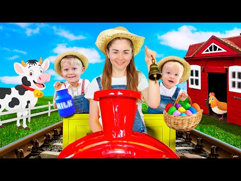 Oliver y Adam ayudan a mamá a reunir los ingredientes para el pastel