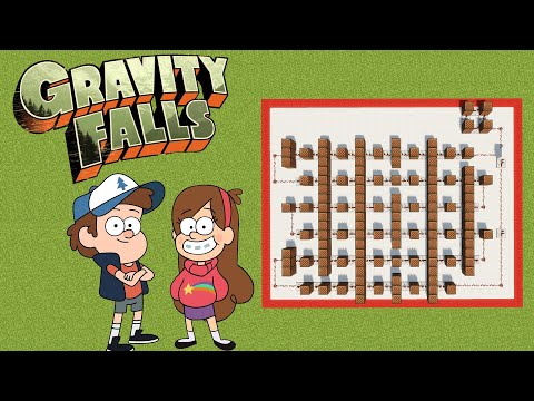 "Gravity Falls Theme" Minecraft Note Blocks Tutorial