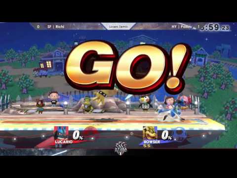Hail Smash VII - SF | Richi (Lucario) Vs. HY | Pollo (Bowser) - Losers Semis - Smash 4