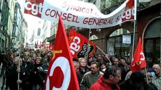 preview picture of video 'Manifestation contre la réforme des retraites à Montauban le 16 octobre 2010'