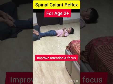 Reduce hyperactivity/spinal galant reflex Integration/primitive reflex/age 2+