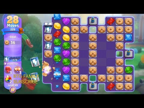 NEW Zynga wonka chocolate match 3 game level 49