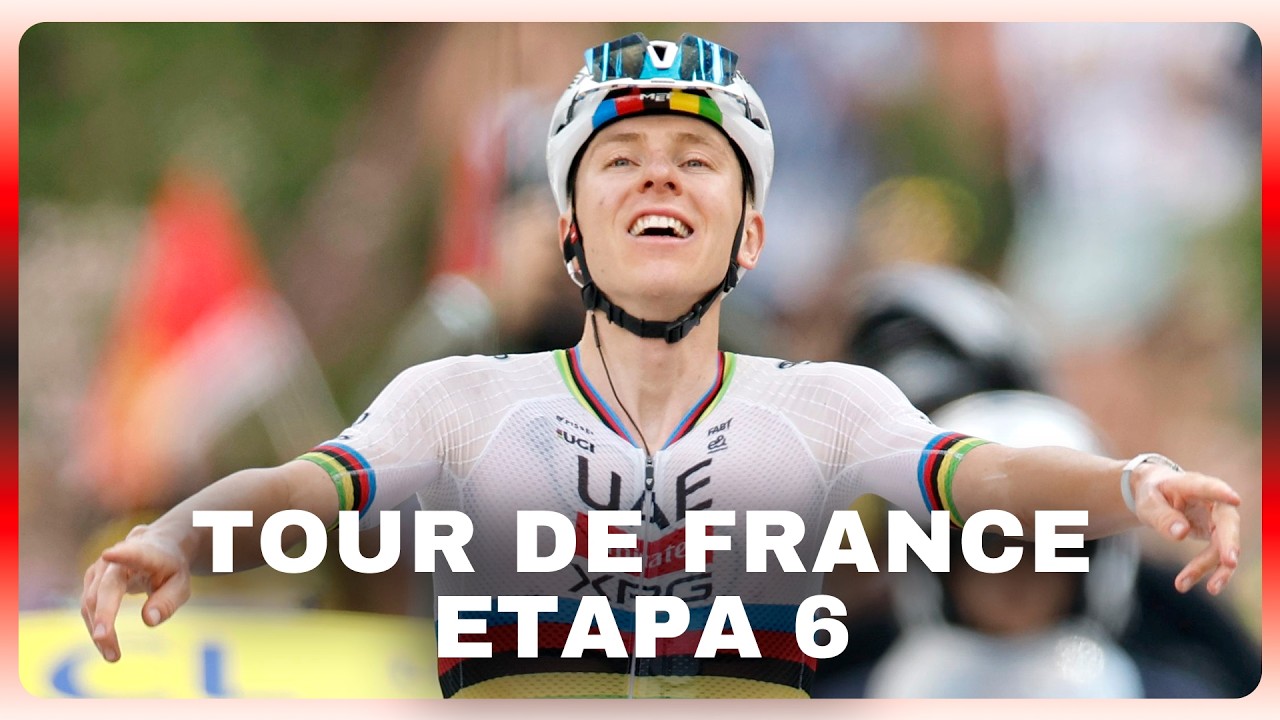 POGALÁCTICO: UN TADEJ POGACAR EN LLAMAS SE QUEDÓ CON LA ETAPA 6 DEL TOUR DE FRANCE | RESUMEN