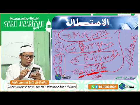 Daurah Jazariyyah Level 1 Sesi 14B - Sifat Huruf Bag. 4