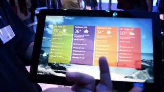 Windows 8 Tablet Demo at CES 2012