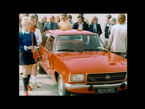 Old advertisement for the Opel Rekord D, 1971-1977