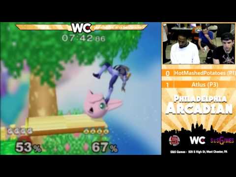 The Philadelphia Arcadian: HotMashedPotatoes (Puff/Fox) vs Atlus (Sheik) - Losers Round 5