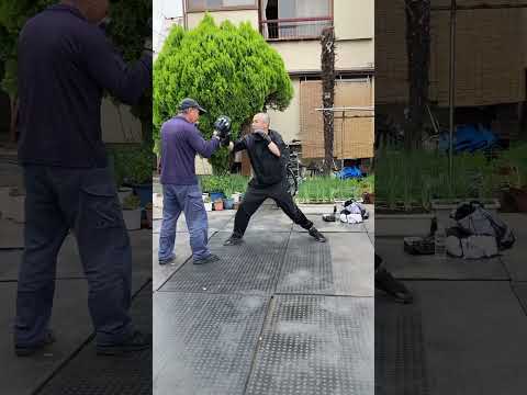 タカP練習2日目のジャブ→ワンツー