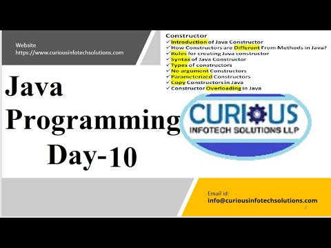 Day 10 Constructor Java Programming Logics