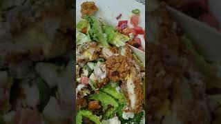 Reviewing my cob salad from Jettys bar and grill in Kent Maryland