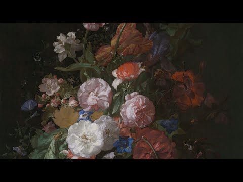 Mergulho profundo na arte holandesa: Rachel Ruysch, Natureza morta com flores, 1709