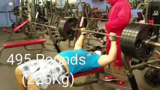 495 Pounds  (225Kg)