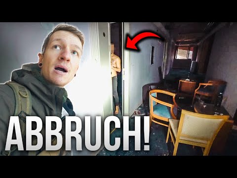 PLÖTZLICH GEHT DIE TÜR AUF! Abbruch der Erkundung eines verlassenen LUXUS HOTELS in Italien🇮🇹