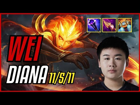 WEI - DIANA vs FIDDLESTICKS JUNGLE - EUW RANKED - PATCH 11.9
