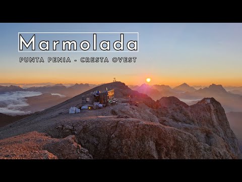 Notte a Capanna Punta Penia (3343mt) sulla Regina delle Dolomiti MARMOLADA - Cresta Ovest -