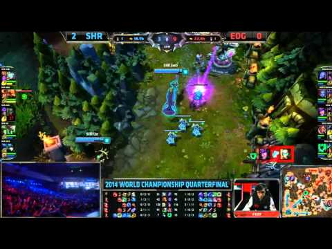 lol S4 SHR vs EDG Game3 世界冠軍賽 八強取四強 第三場 精華特輯 EDG win