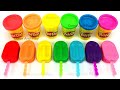 🍧Apprendre les couleurs avec des glaces colorées Play Doh pâte à modeler - Vidéo éducative