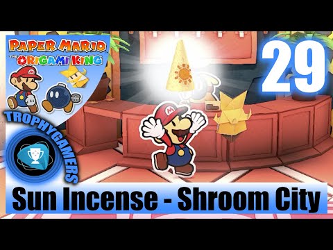 Paper Mario The Origami King - Explore Shroom City & Sandpaper Far West - Find Sun Incense Part 29