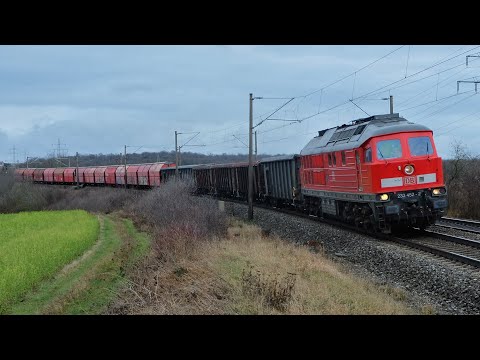 Baureihe 232/233 auf dem Gipszug von Knauf in Iphofen - inzwischen historisch