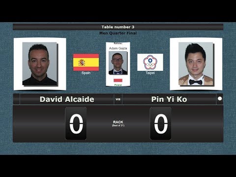 Pool Men 1/4 Final : David Alcaide vs Pin Yi Ko