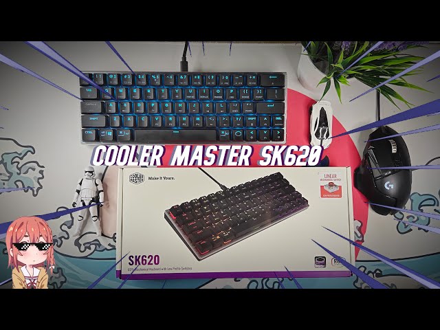 Bàn Phím Cooler Master SK620 Space Gray Red Switch