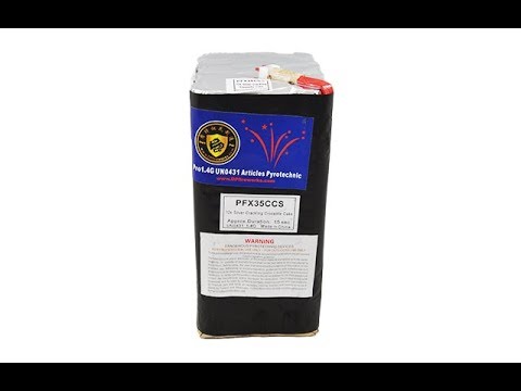 PFX35CCS 12 SHOT CRACKLING CROSSETTE - DOMINATOR PRO