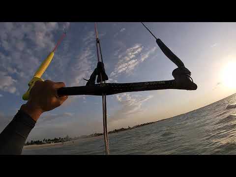 Kitesurf Progreso Yucatan, UPWIND 4K (ATARDECER MÁGICO)