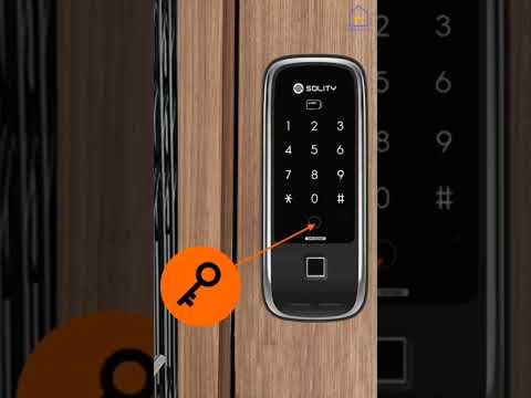  Накладной электронный дверной замок с отпечатком пальца Solity GR-50BK