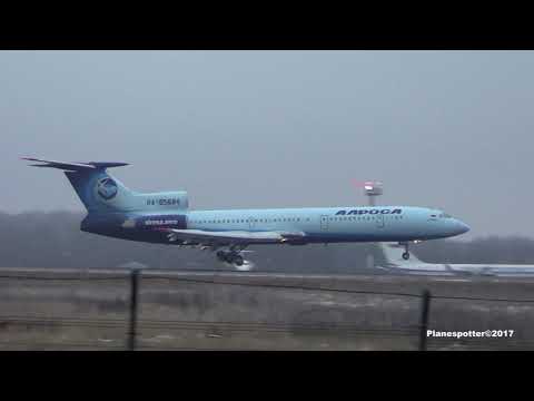 Tupolev Tu-154M RA-85684 Alrosa Avia. Landing in Domodedovo.