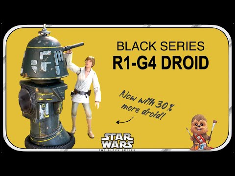 R1-G4 Star Wars droid custom build in Black Series scale 1:12 (6")