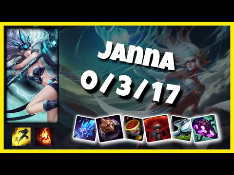 EU Challenger Janna SUPPORT (0/3/17) vs NAUTILUS Gameplay Replay - Patch 10.20