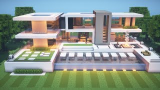 Minecraft: How to build a Modern House | Tutorial #25