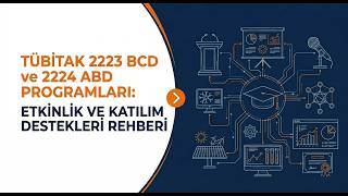 TÜBİTAK 2223 BCD ve 2224 ABD Programları: Etkinlik ve Katılım Destekleri Rehberi