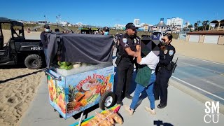 Download lagu Police Arrest Fruit Vendor for Assaulting Officer at Santa Monica Beach mp3