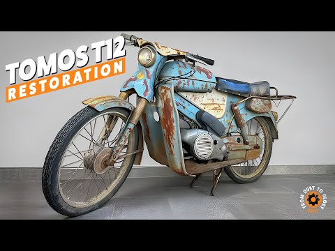 1967 Tomos T12 FULL RESTORATION – Vintage Moped Reborn! 🛵✨