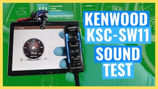 KENWOOD KSC-SW11 SOUND TEST Underseat Compact Subwoofer (3/3 Install Series)