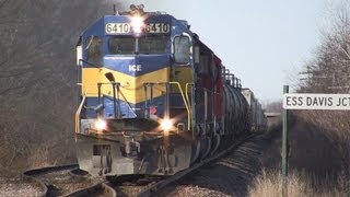 preview picture of video 'IC&E 6410 East by the ESS at Davis Junction on 12-5-2012'