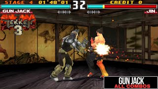 Download lagu Tekken 3 - Gun Jack All 4 Combos mp3