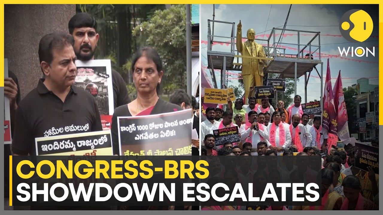 Telangana: Political Showdown Between BRS And Congress Reaches A Fever Pitch | WION