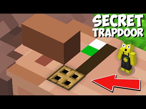 Lemon Craft - I found SECRET TRAPDOOR INSIDE A VILLAGER'S EYE in Minecraft ! NEW TINY PASSAGE !